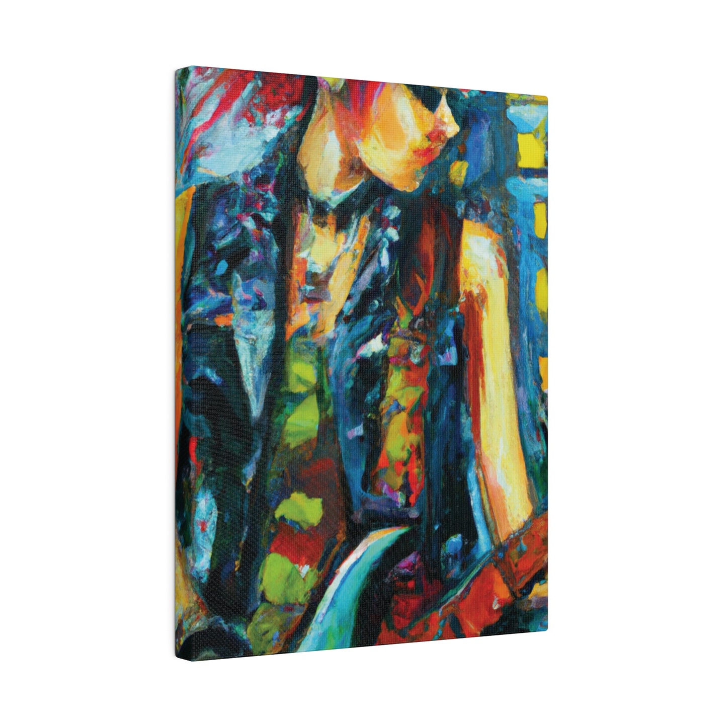 8541R - Rockstar Oil Painting Style Print | Poster | Home Decor | Wall Art | Music Art | Canvas