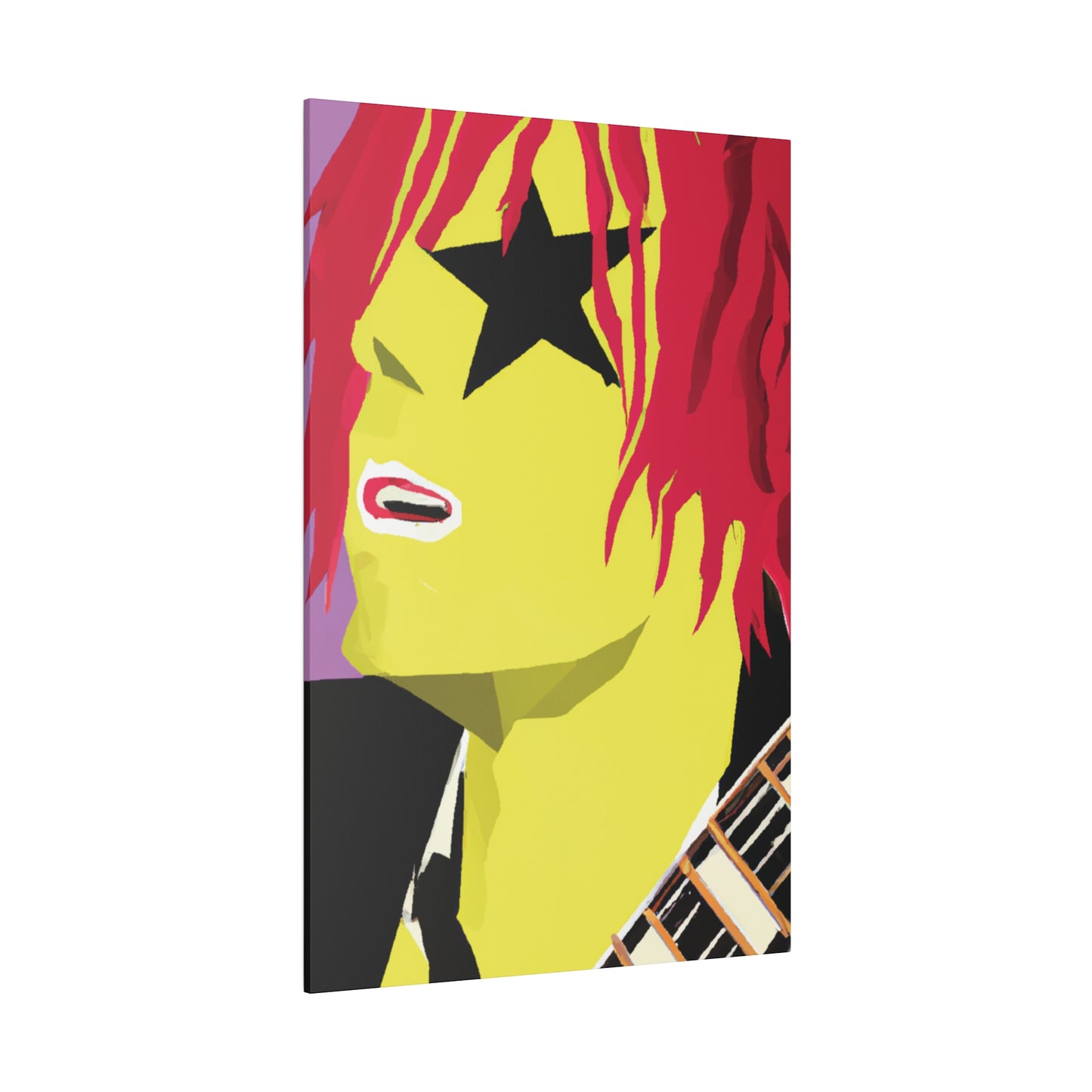 3268R - Rockstar Painting Print | Face | Abstract | Poster | Home Decor | Wall Art | Music Art | Canvas