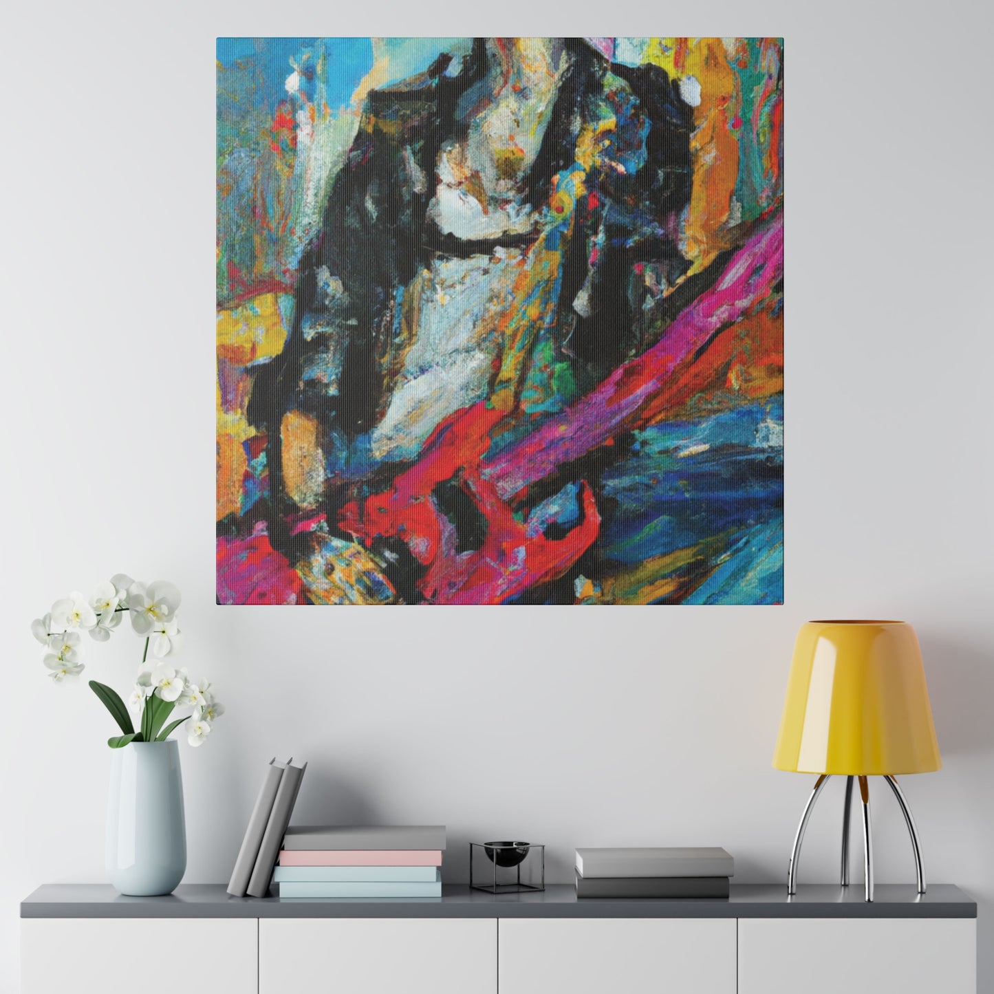 472O - Rockstar Oil Painting Style Print | Poster | Home Decor | Wall Art | Music Art | Canvas