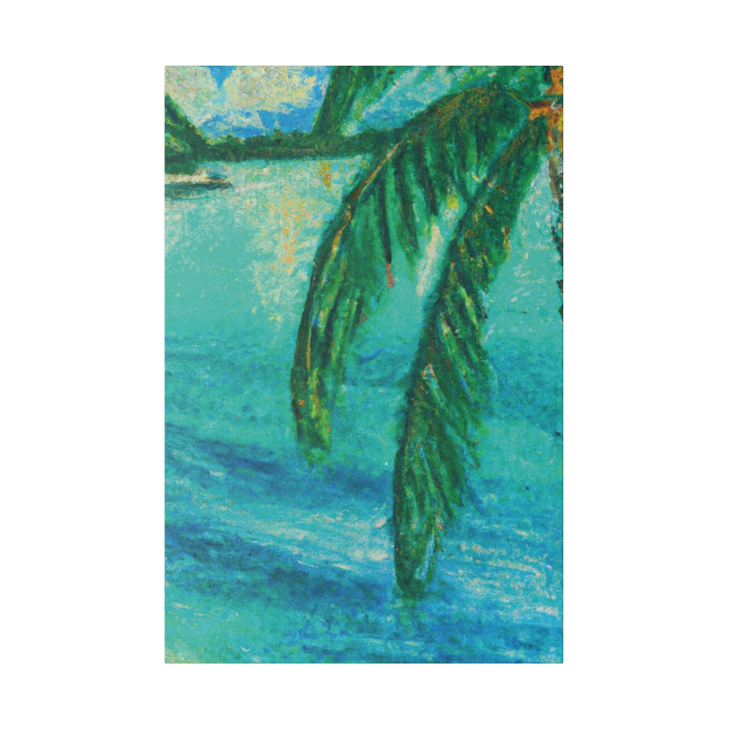 7714W - Bahamas Ocean Painting Print | Bahamas | Ocean | Beach | Poster | Home Decor | Wall Art | Canvas