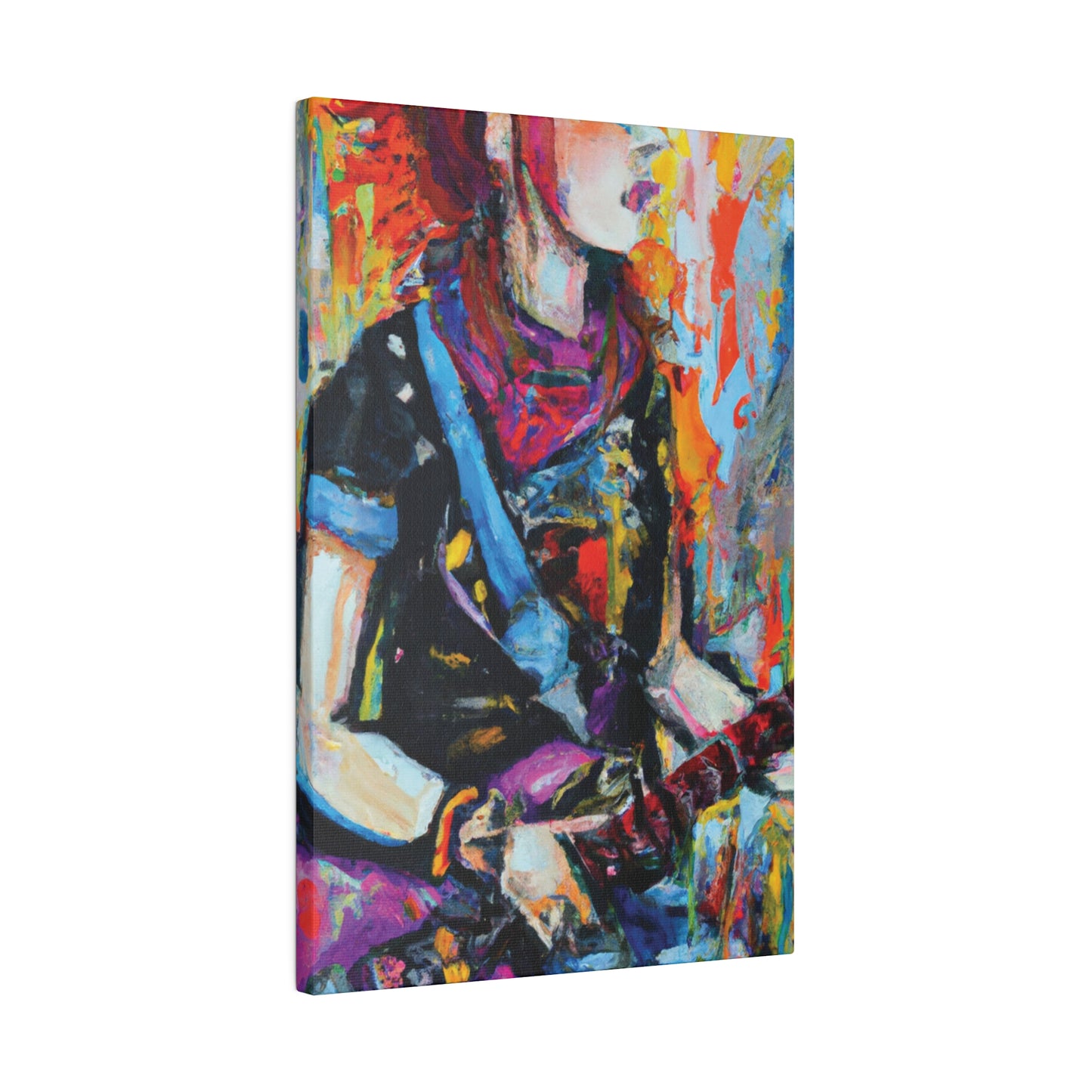 4384O - Rockstar Oil Painting Style Print | Poster | Home Decor | Wall Art | Music Art | Canvas