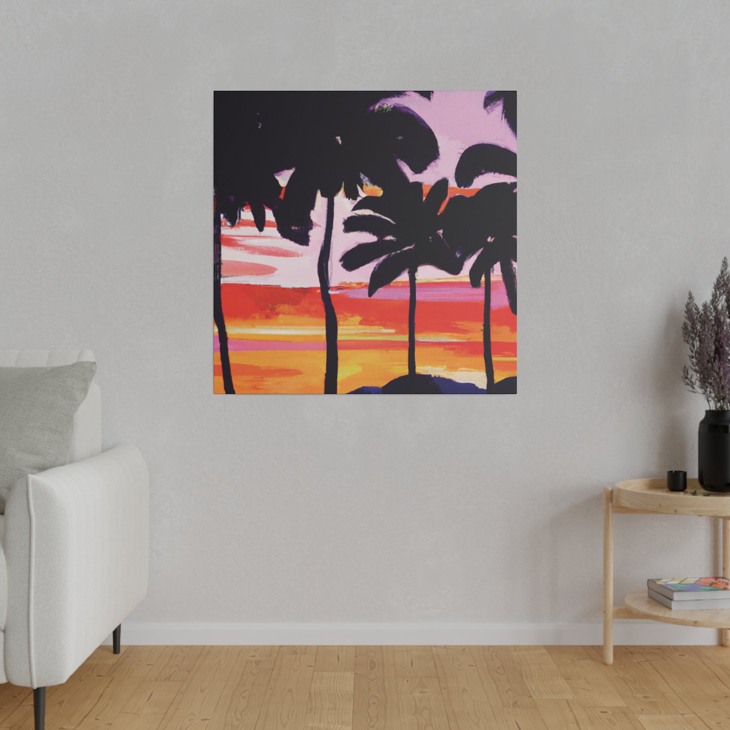 2948T - Miami Beach Sunset Painting Print | Miami | Beach | Sunset | Poster | Home Decor | Wall Art | Canvas