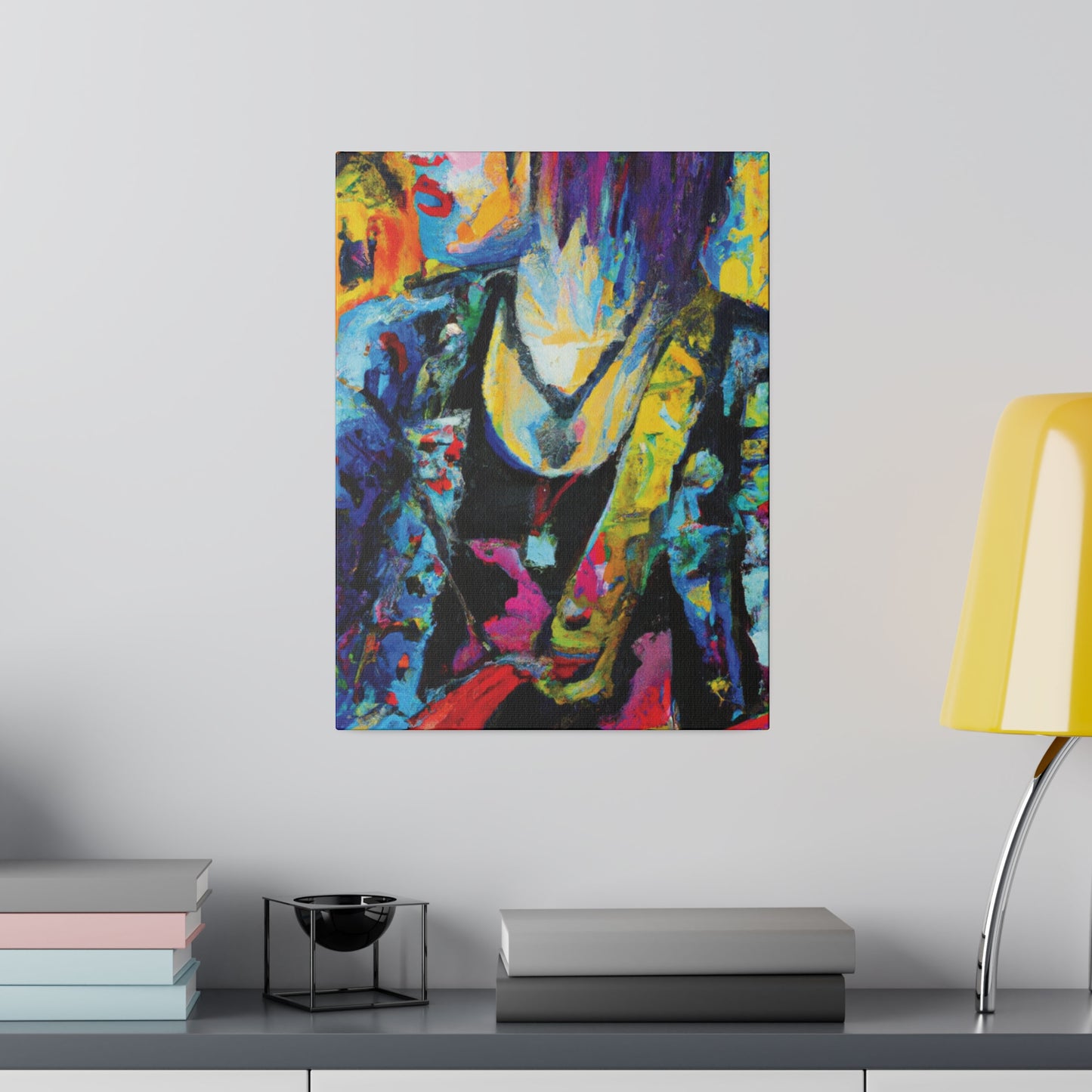 9756Z - Rockstar Oil Painting Style Print | Poster | Home Decor | Wall Art | Music Art | Canvas
