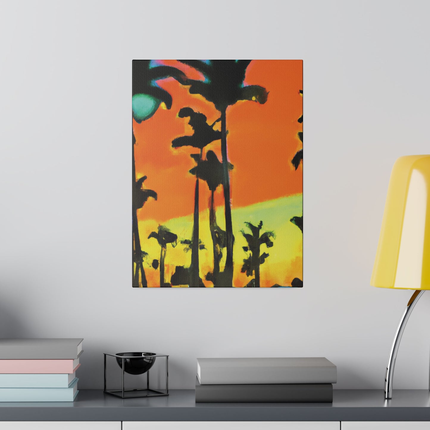 6096Q - Miami Beach Sunset Painting Print | Miami | Beach | Sunset | Poster | Home Decor | Wall Art | Canvas