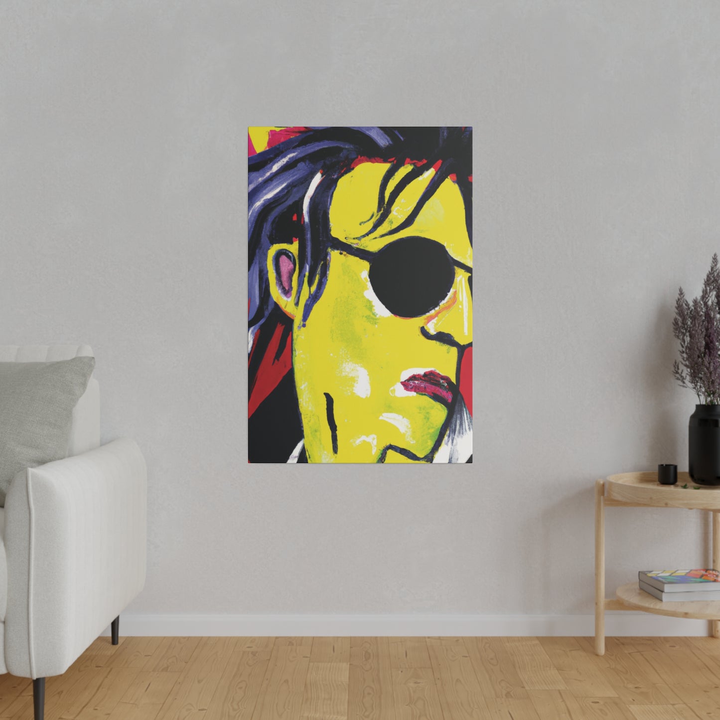 6607V - Rockstar Painting Print | Face | Abstract | Poster | Home Decor | Wall Art | Music Art | Canvas