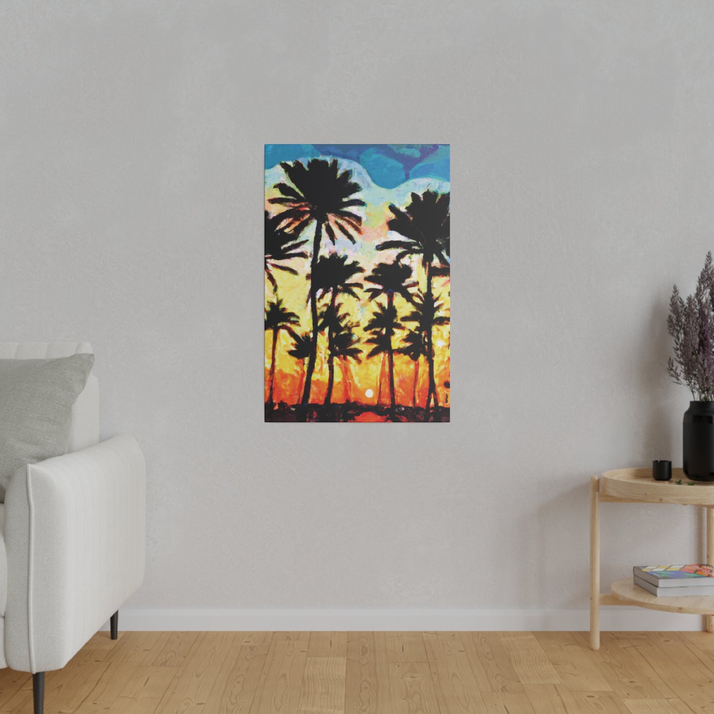 4555V - Miami Beach Sunset Painting Print | Miami | Beach | Sunset | Poster | Home Decor | Wall Art | Canvas