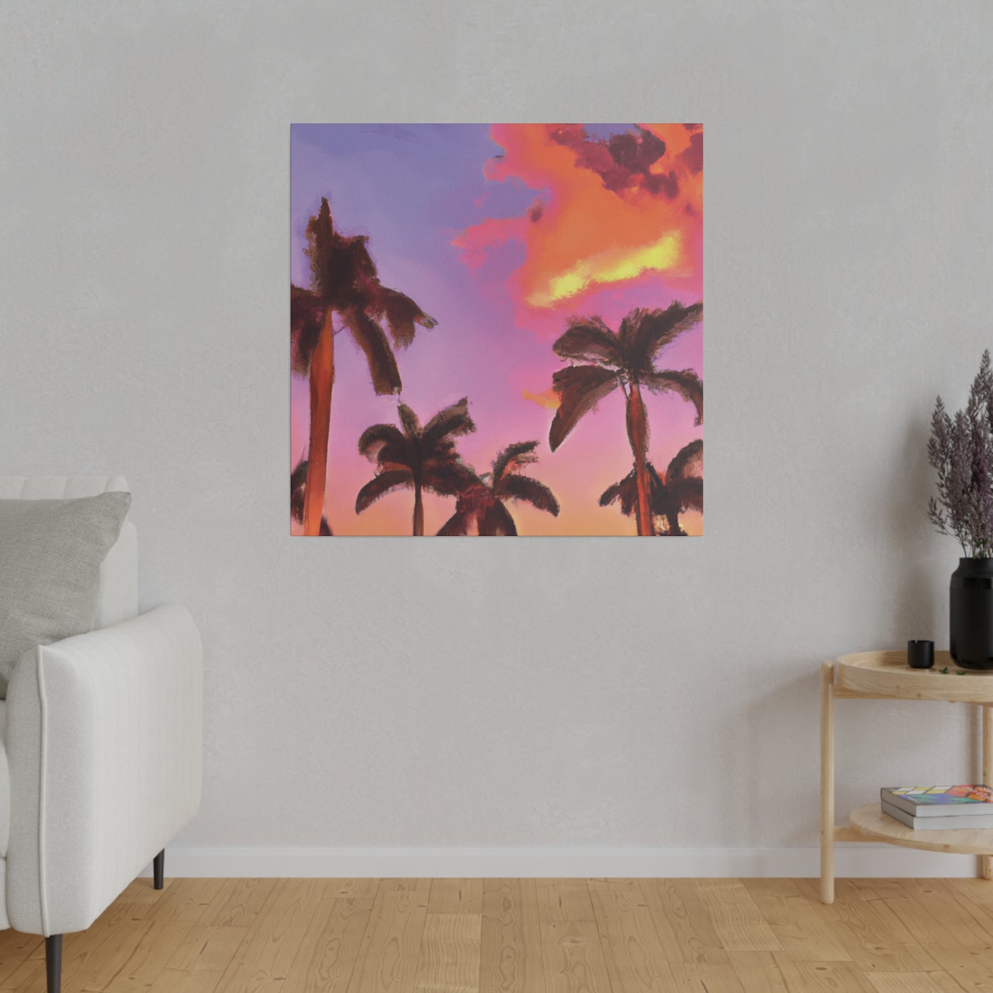 7518V - Miami Beach Sunset Painting Print | Miami | Beach | Sunset | Poster | Home Decor | Wall Art | Canvas