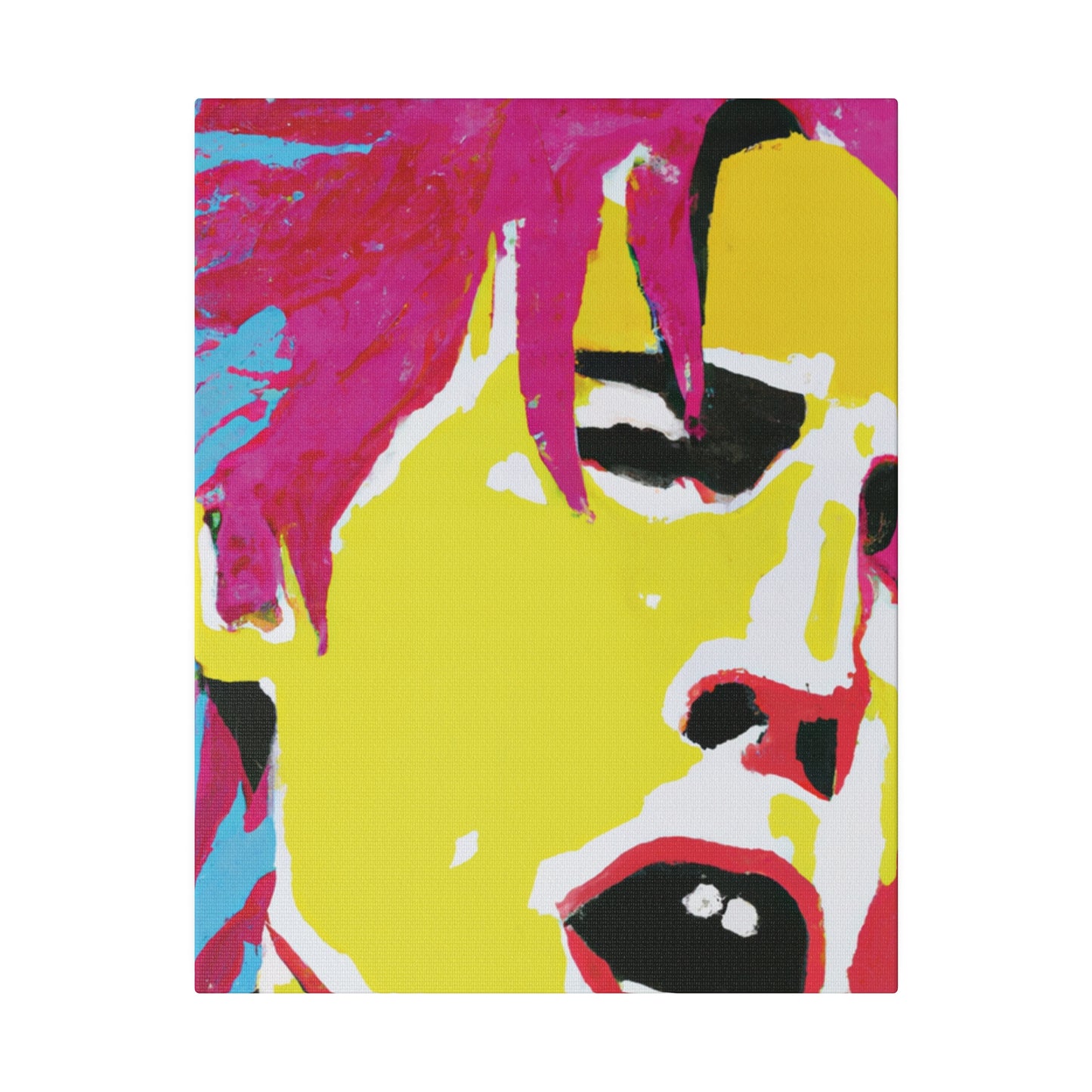 825J - Rockstar Painting Print | Face | Abstract | Poster | Home Decor | Wall Art | Music Art | Canvas