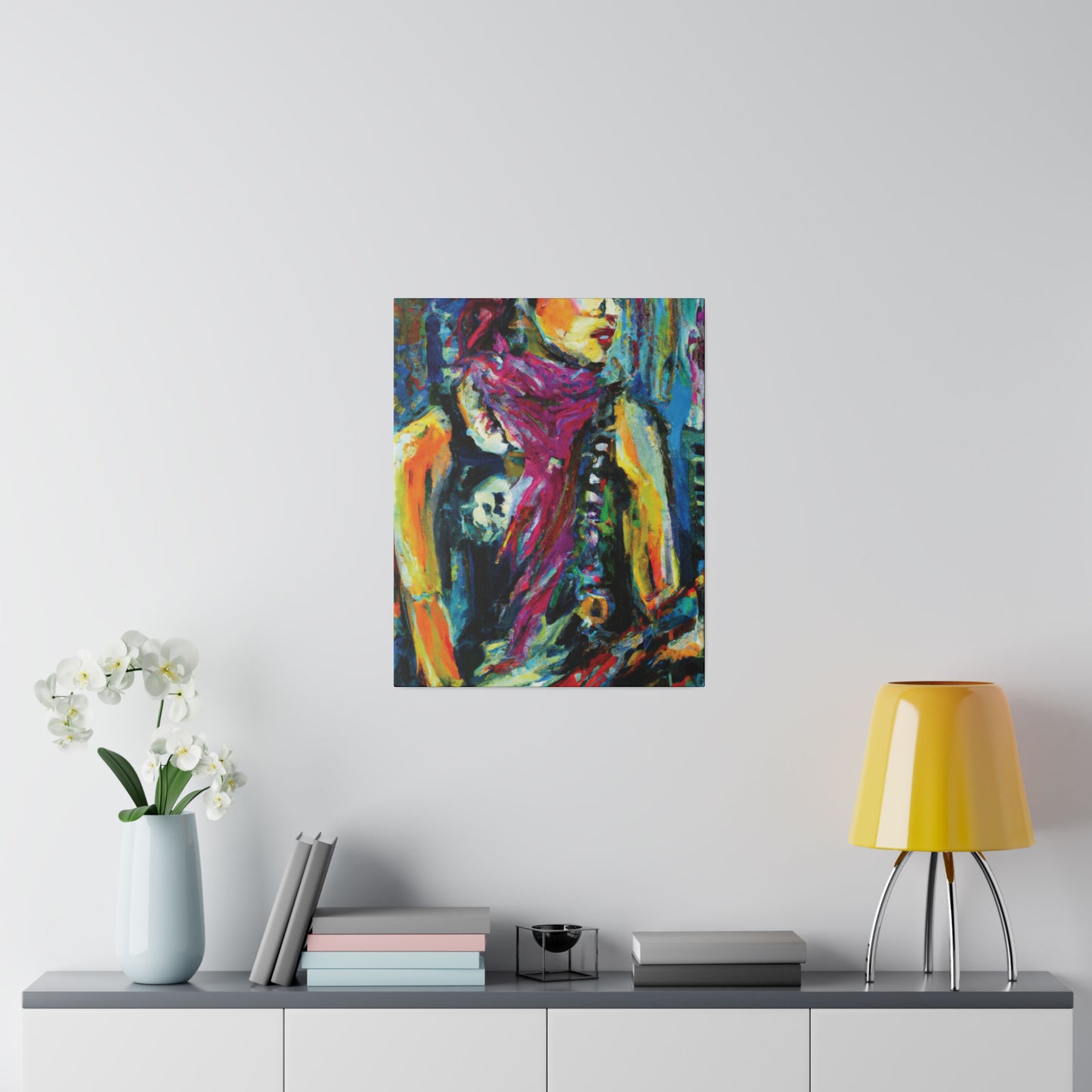 4264P - Rockstar Oil Painting Style Print | Poster | Home Decor | Wall Art | Music Art | Canvas