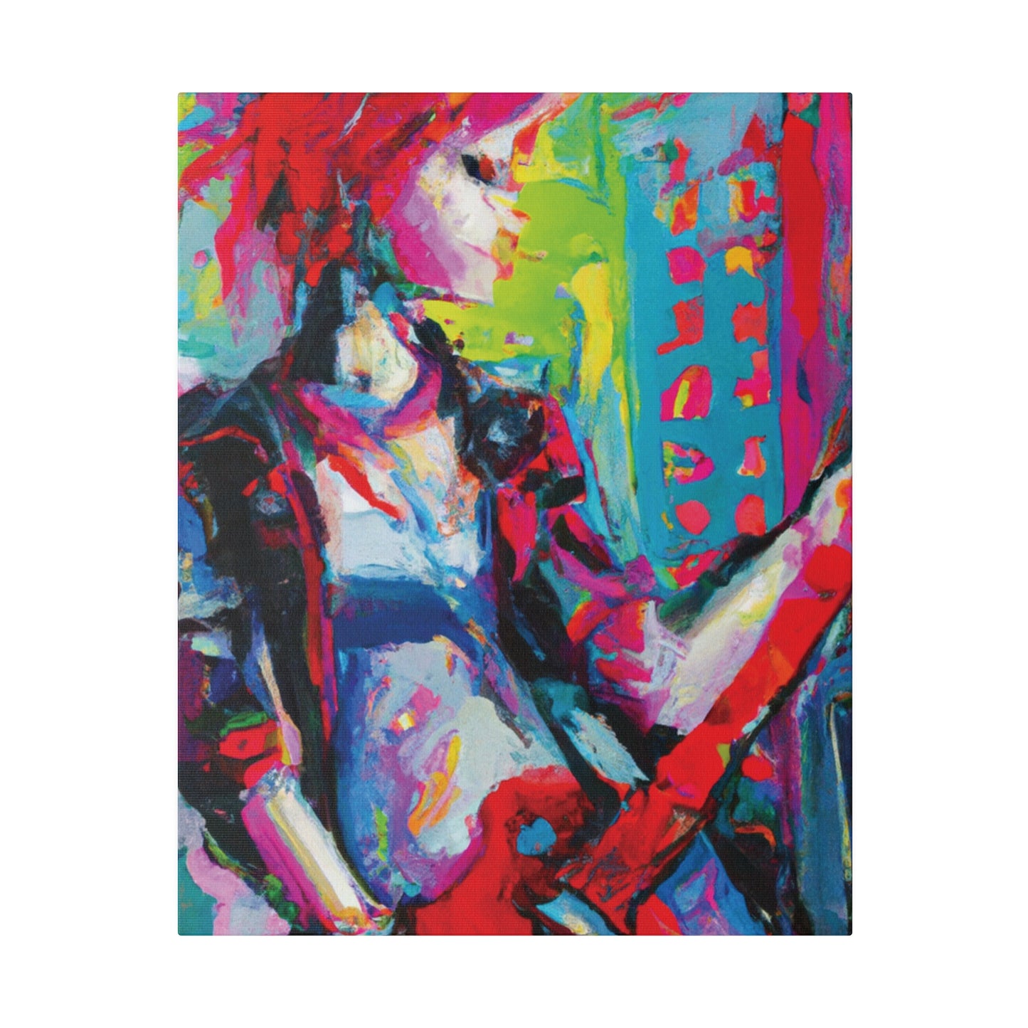 2177U - Rockstar Oil Painting Style Print | Poster | Home Decor | Wall Art | Music Art | Canvas