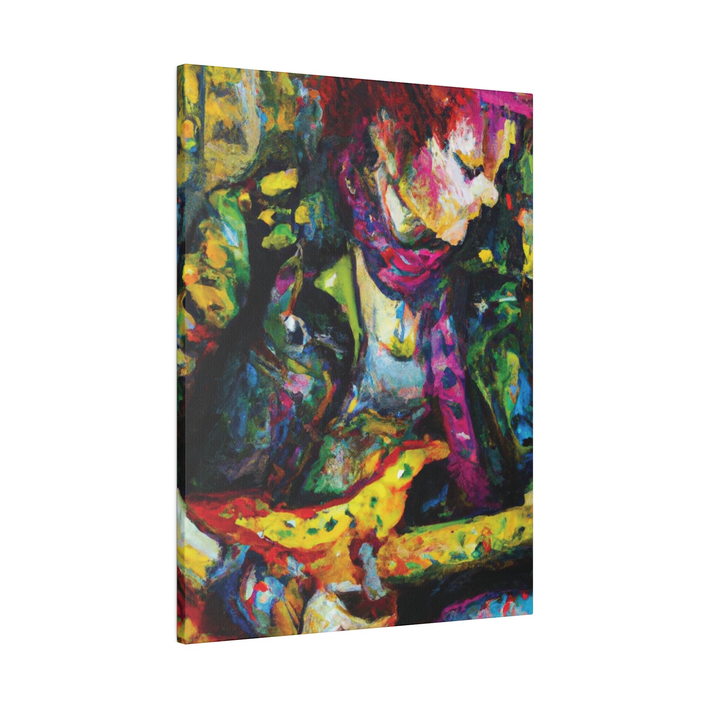 3668A - Rockstar Oil Painting Style Print | Poster | Home Decor | Wall Art | Music Art | Canvas