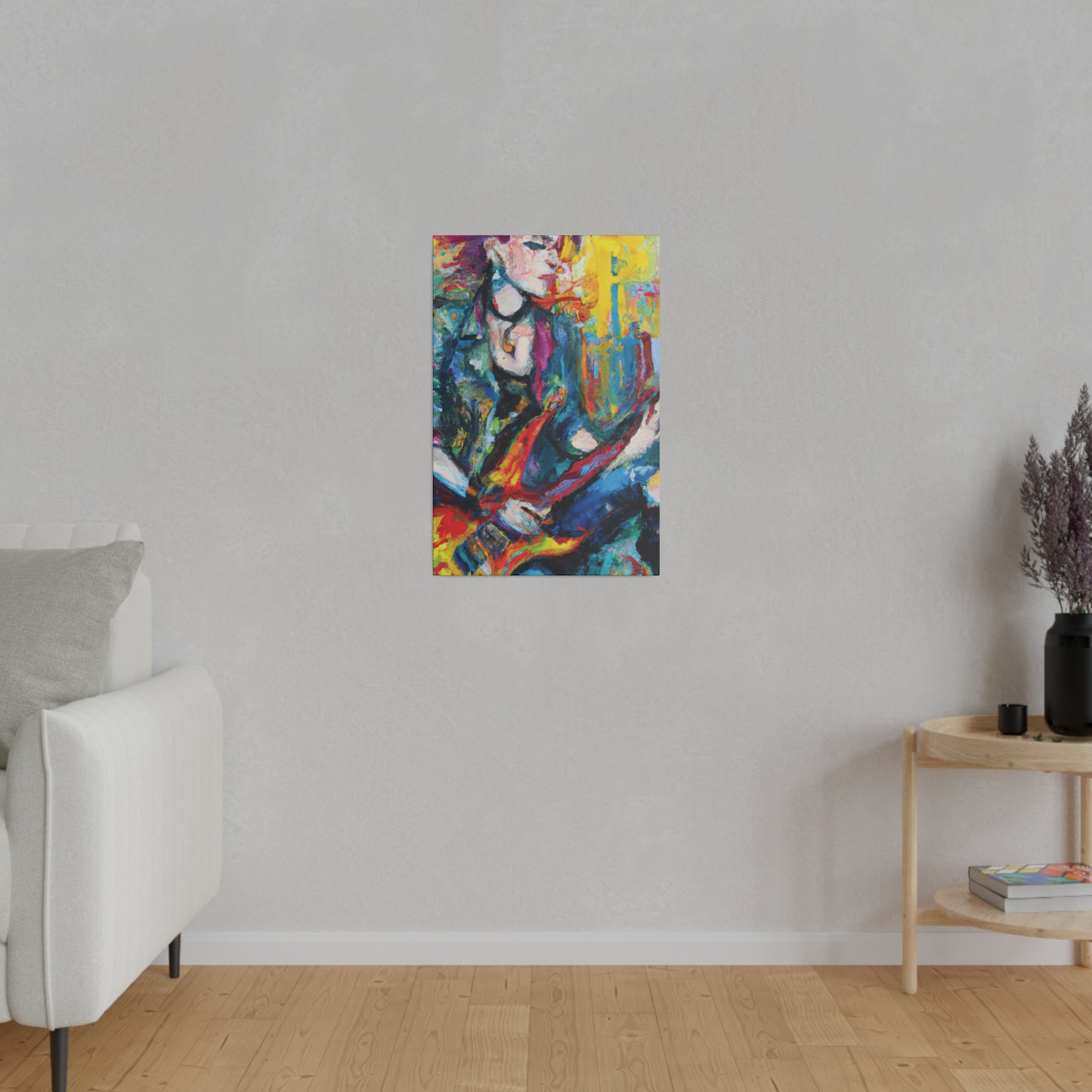 3497T - Rockstar Oil Painting Style Print | Poster | Home Decor | Wall Art | Music Art | Canvas