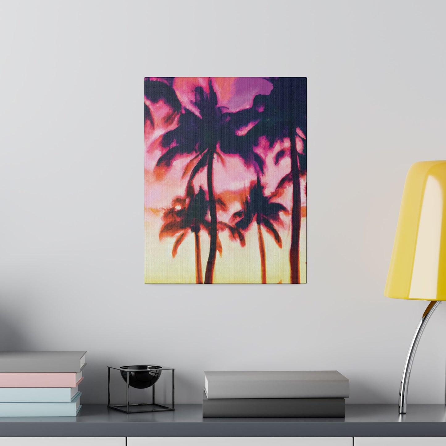 7266A - Miami Beach Sunset Painting Print | Miami | Beach | Sunset | Poster | Home Decor | Wall Art | Canvas