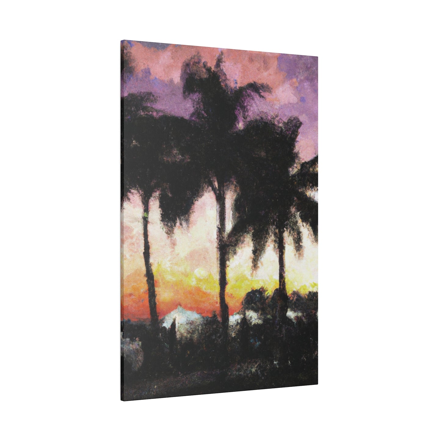 8185A - Miami Beach Sunset Painting Print | Miami | Beach | Sunset | Poster | Home Decor | Wall Art | Canvas