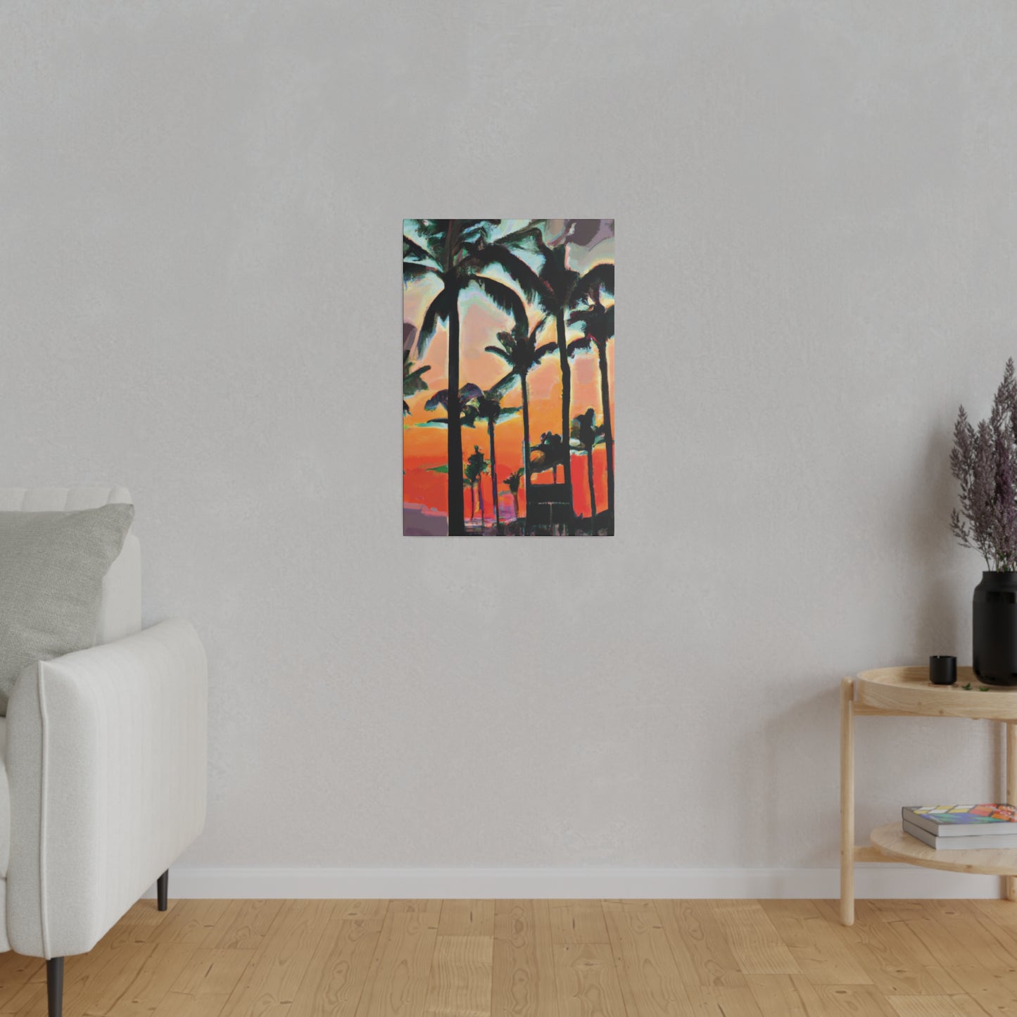 4891A - Miami Beach Sunset Painting Print | Miami | Beach | Sunset | Poster | Home Decor | Wall Art | Canvas