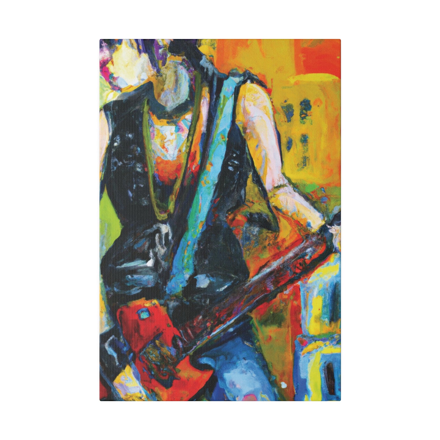 4336U - Rockstar Oil Painting Style Print | Poster | Home Decor | Wall Art | Music Art | Canvas