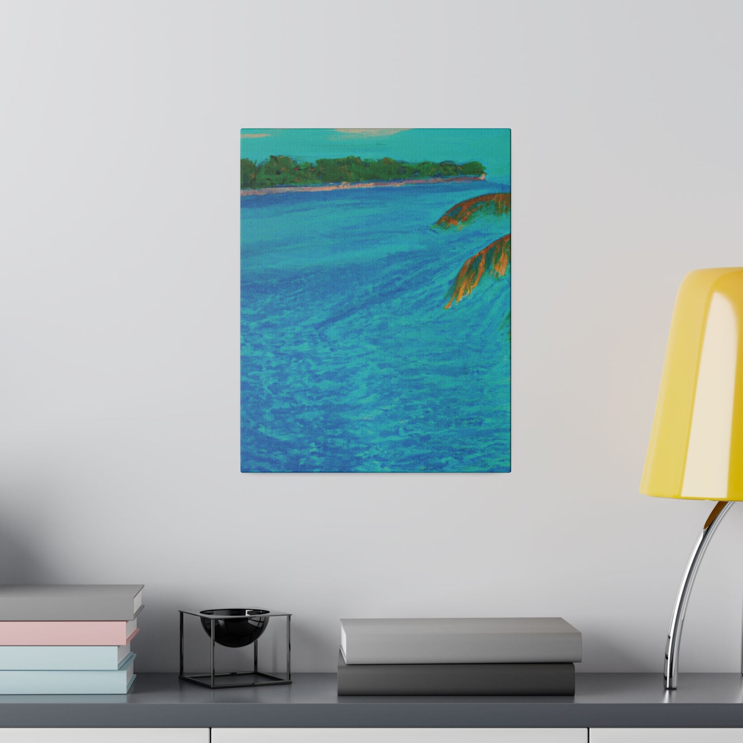 3303Q - Bahamas Ocean Painting Print | Bahamas | Ocean | Beach | Poster | Home Decor | Wall Art | Canvas