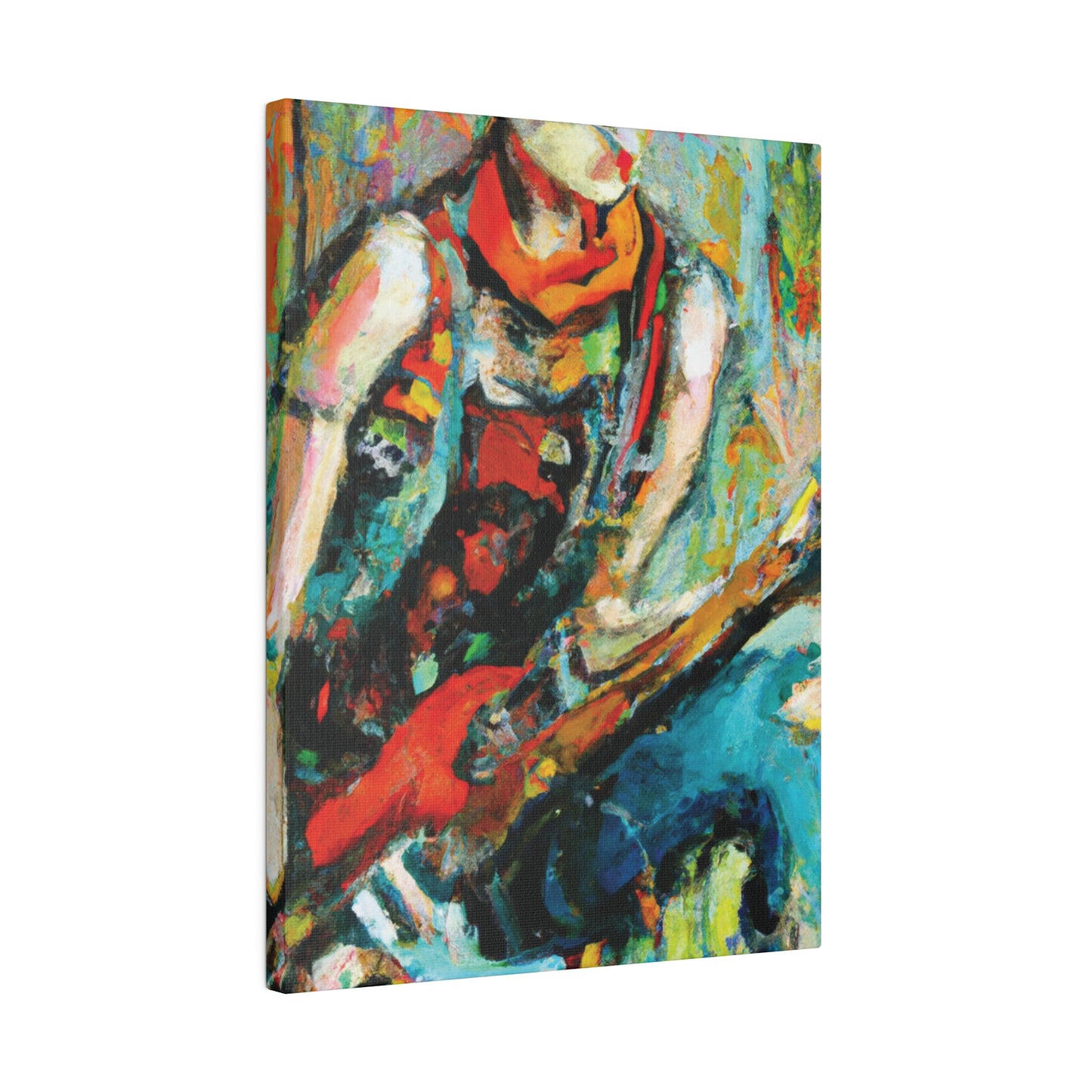 7494M - Rockstar Oil Painting Style Print | Poster | Home Decor | Wall Art | Music Art | Canvas