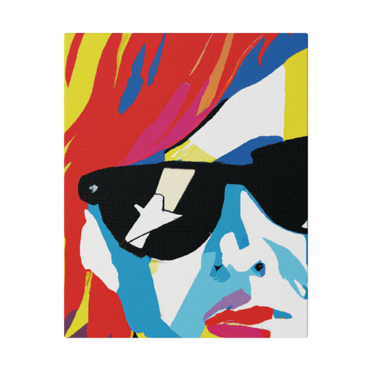 9121W - Rockstar Painting Print | Face | Abstract | Poster | Home Decor | Wall Art | Music Art | Canvas