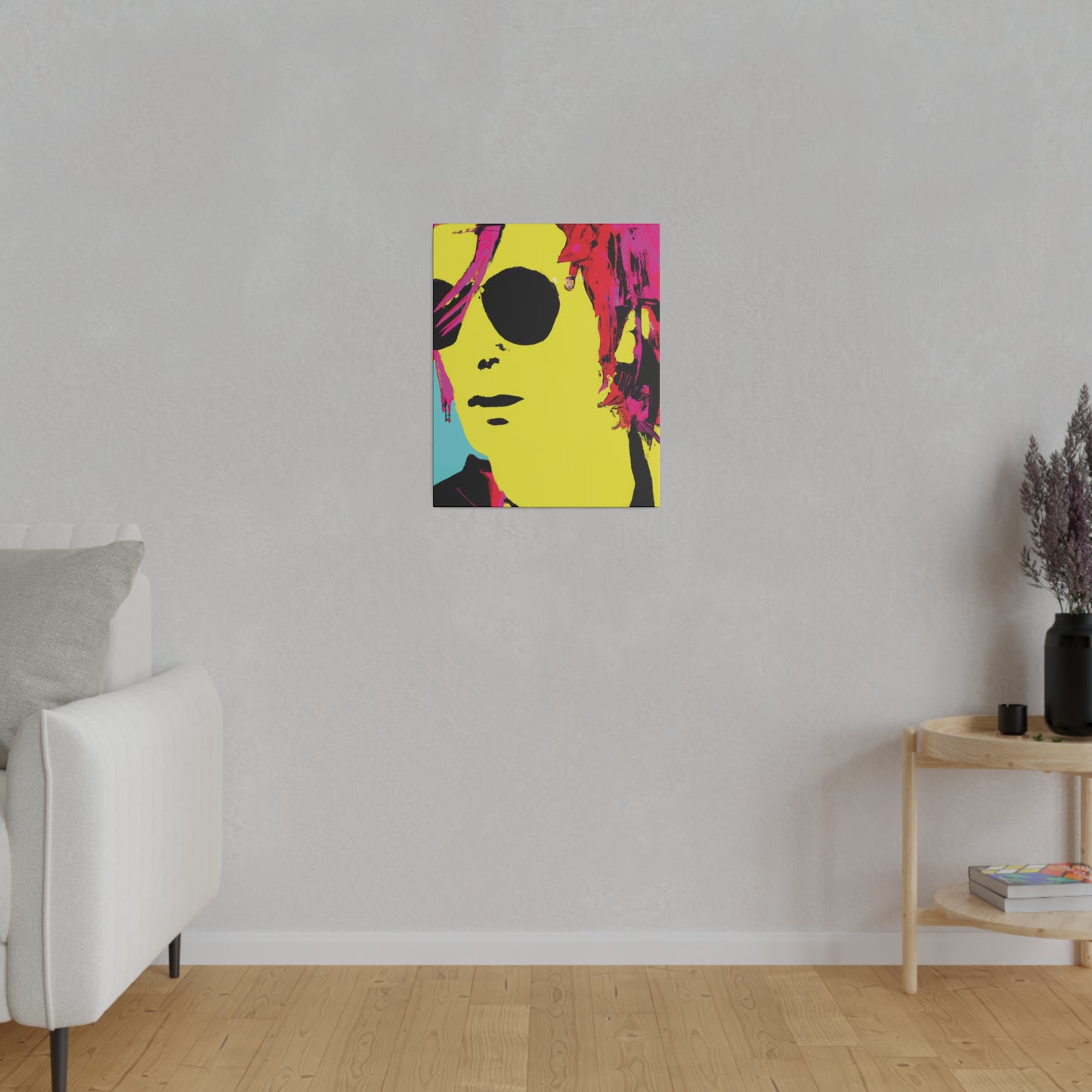 4543A - Rockstar Painting Print | Face | Abstract | Poster | Home Decor | Wall Art | Music Art | Canvas