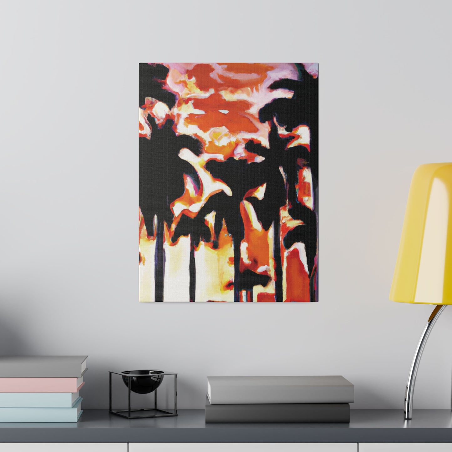 9274N - Miami Beach Sunset Painting Print | Miami | Beach | Sunset | Poster | Home Decor | Wall Art | Canvas