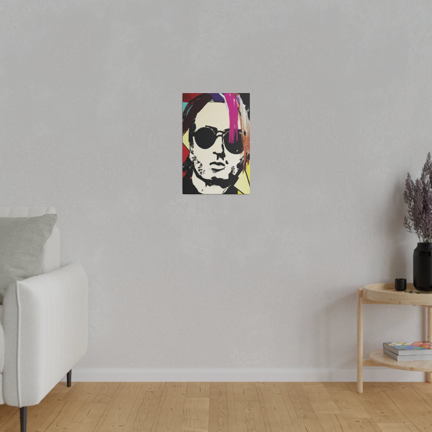 7641U - Rockstar Painting Print | Face | Abstract | Poster | Home Decor | Wall Art | Music Art | Canvas