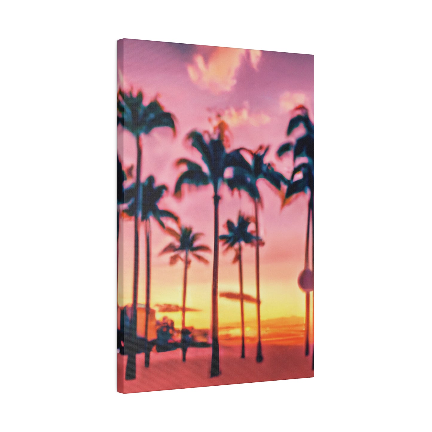 8183G - Miami Beach Sunset Painting Print | Miami | Beach | Sunset | Poster | Home Decor | Wall Art | Canvas