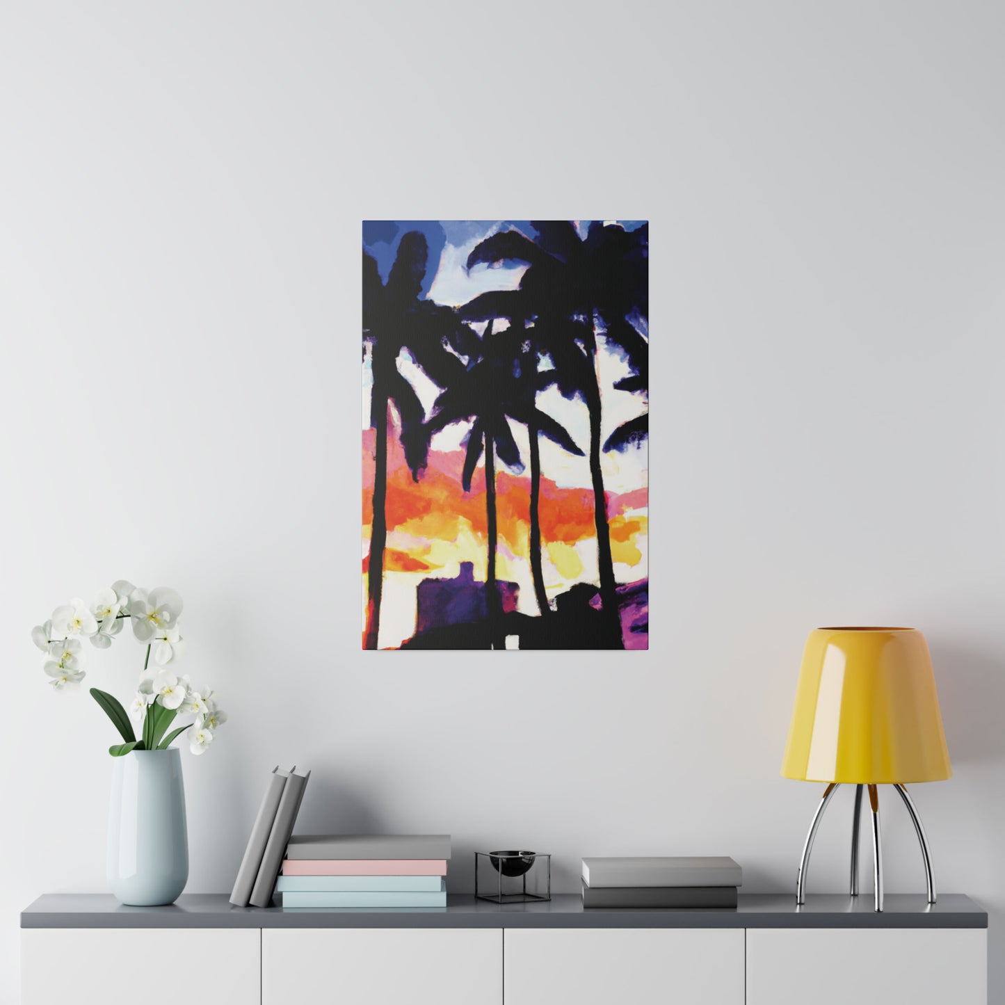 5637U - Miami Beach Sunset Painting Print | Miami | Beach | Sunset | Poster | Home Decor | Wall Art | Canvas