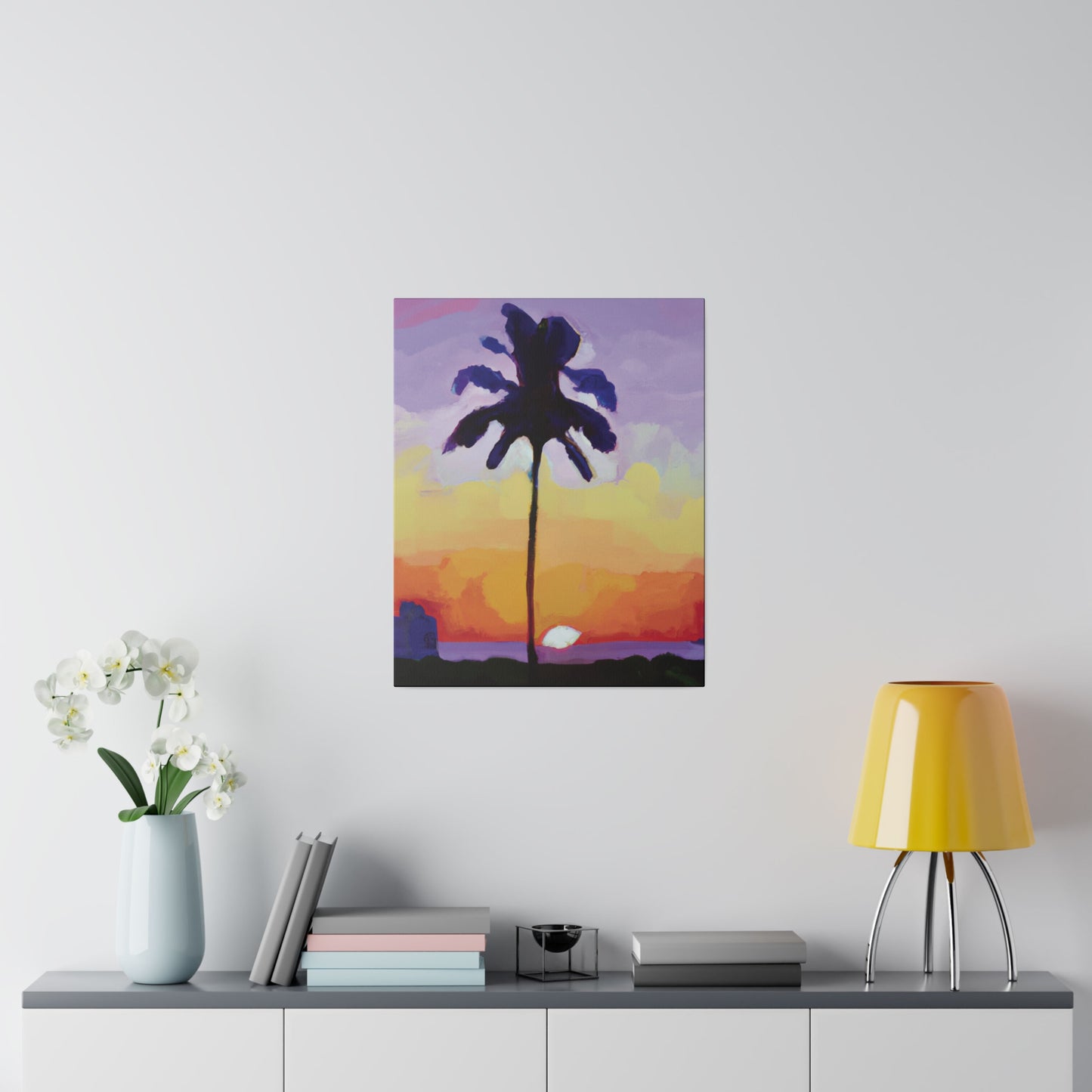 8495G - Miami Beach Sunset Painting Print | Miami | Beach | Sunset | Poster | Home Decor | Wall Art | Canvas