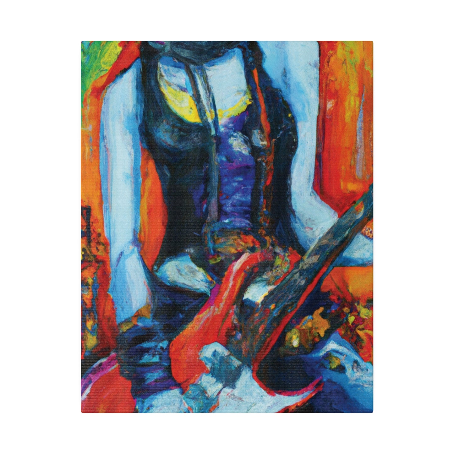 9232G - Rockstar Oil Painting Style Print | Poster | Home Decor | Wall Art | Music Art | Canvas