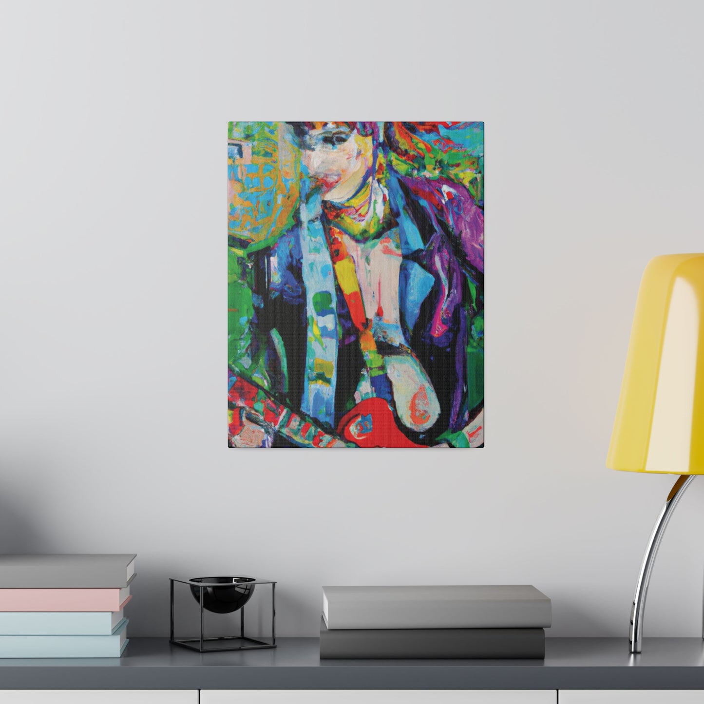 3136H - Rockstar Oil Painting Style Print | Poster | Home Decor | Wall Art | Music Art | Canvas