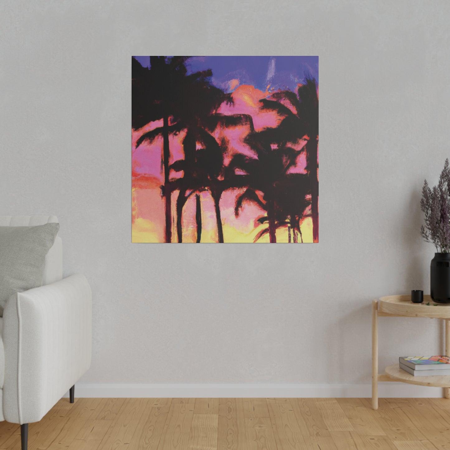 9365H - Miami Beach Sunset Painting Print | Miami | Beach | Sunset | Poster | Home Decor | Wall Art | Canvas