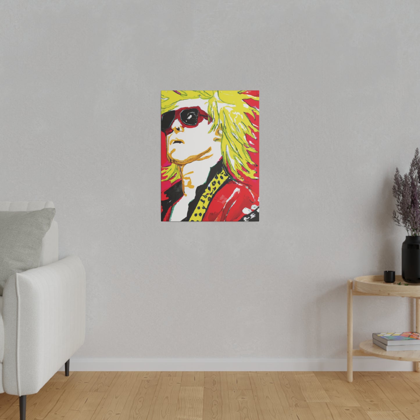 7382Z - Rockstar Painting Print | Face | Abstract | Poster | Home Decor | Wall Art | Music Art | Canvas