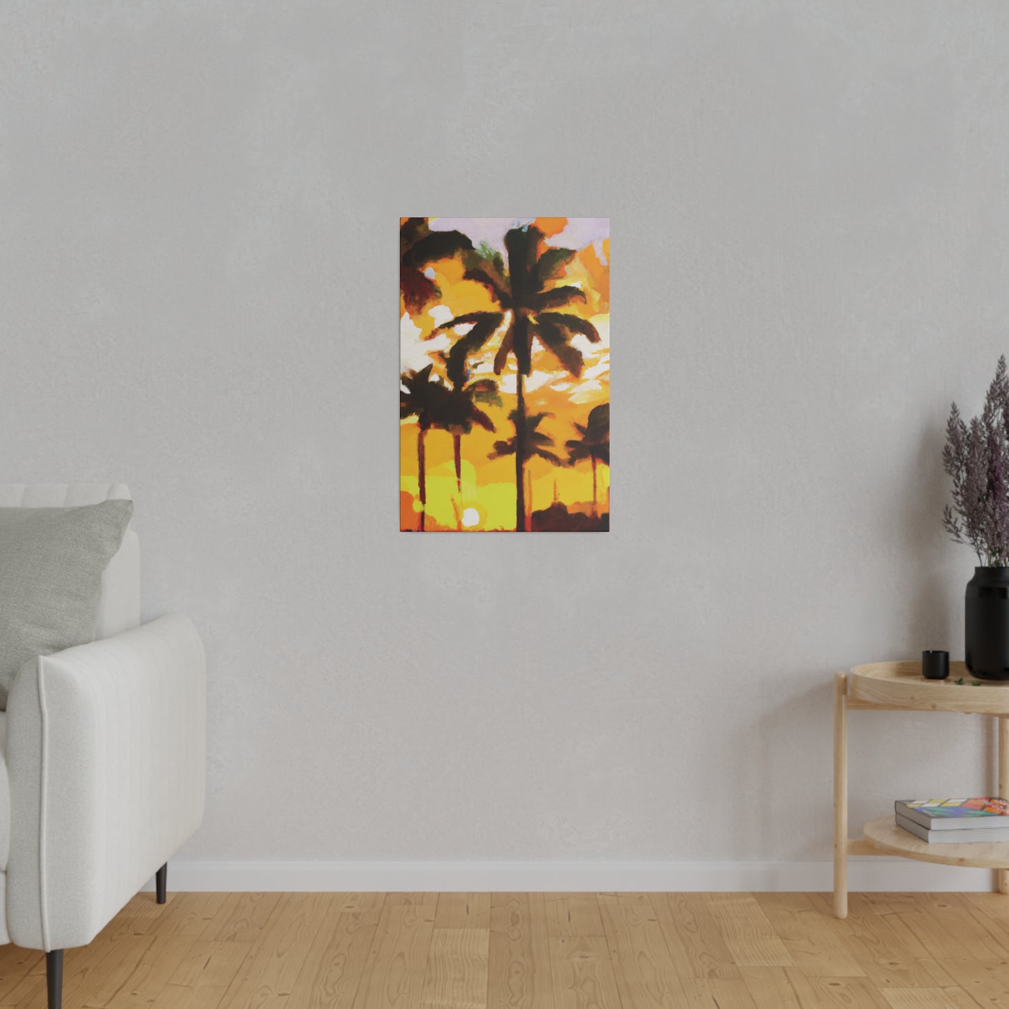 3197H - Miami Beach Sunset Painting Print | Miami | Beach | Sunset | Poster | Home Decor | Wall Art | Canvas