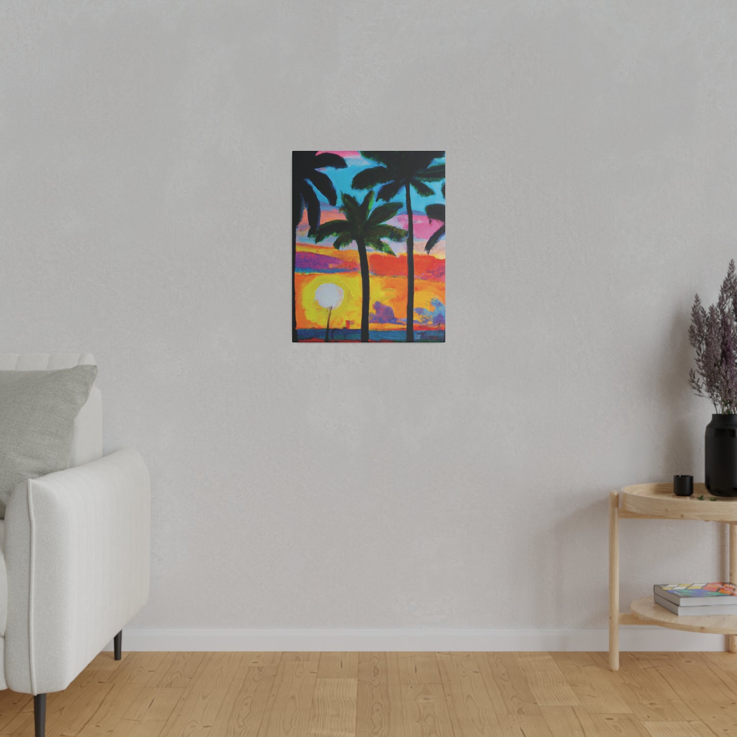 9043Y - Miami Beach Sunset Painting Print | Miami | Beach | Sunset | Poster | Home Decor | Wall Art | Canvas