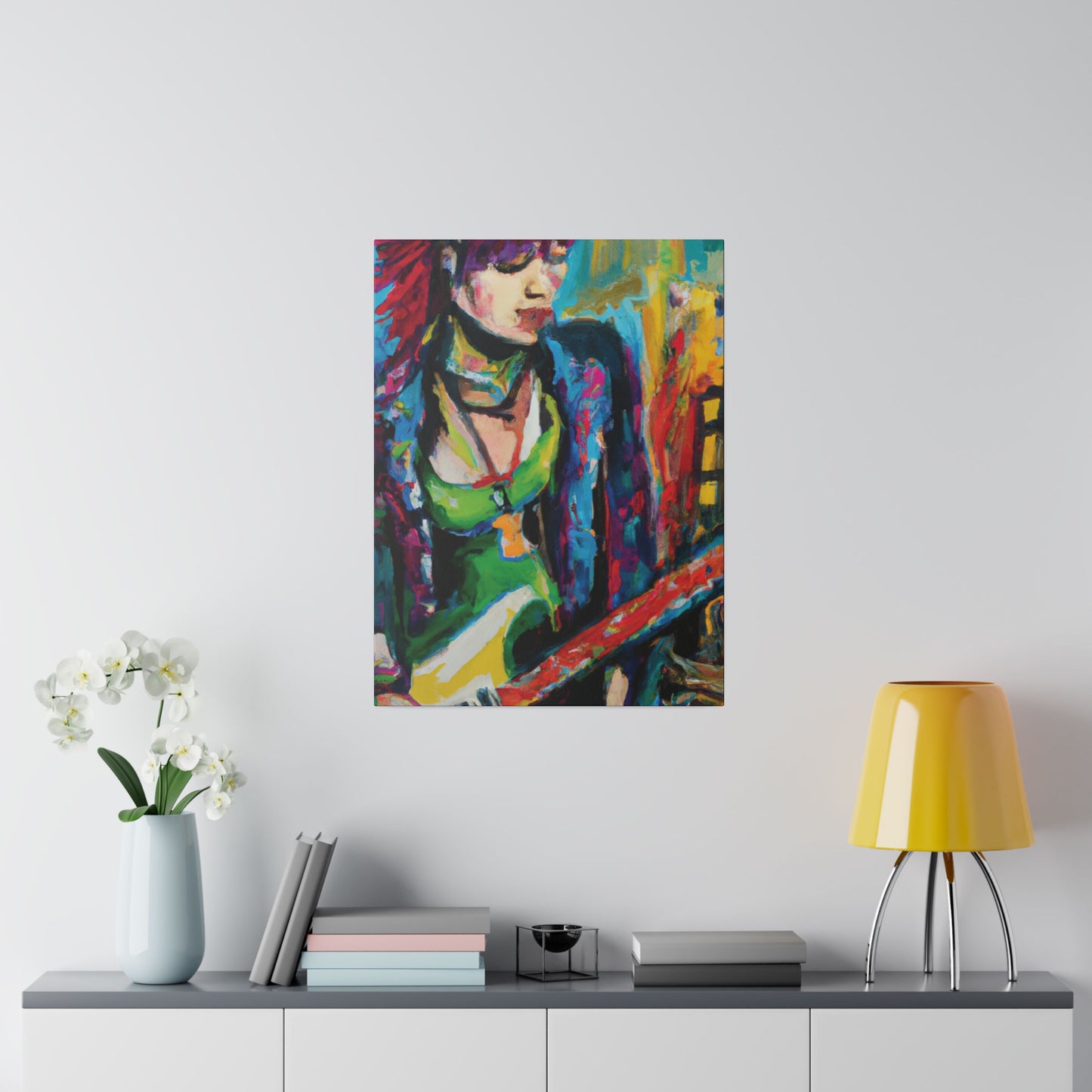 8561U - Rockstar Oil Painting Style Print | Poster | Home Decor | Wall Art | Music Art | Canvas