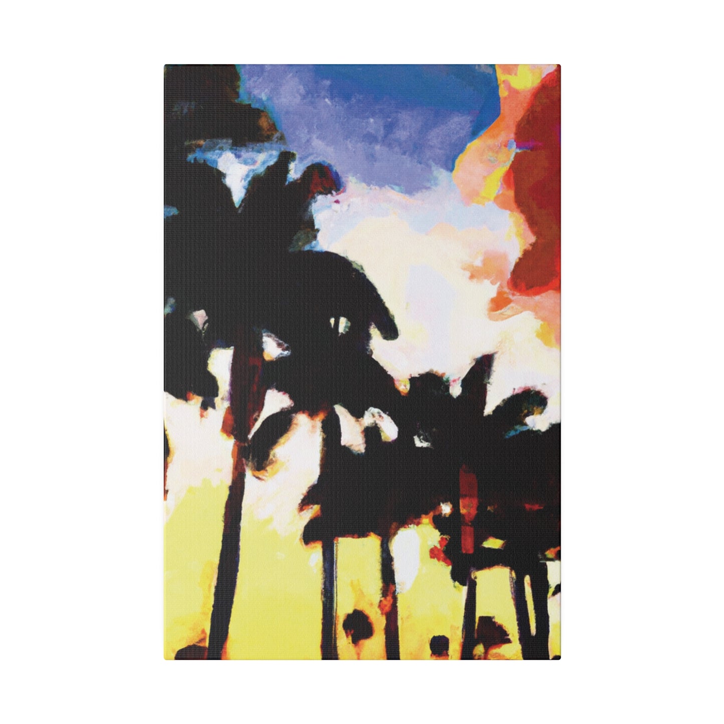 9127M - Miami Beach Sunset Painting Print | Miami | Beach | Sunset | Poster | Home Decor | Wall Art | Canvas