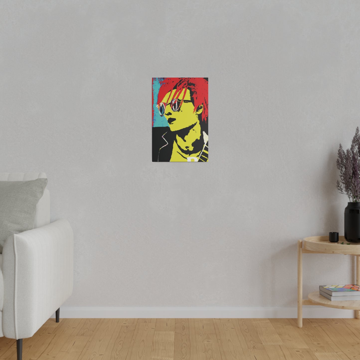 7012P - Rockstar Painting Print | Face | Abstract | Poster | Home Decor | Wall Art | Music Art | Canvas