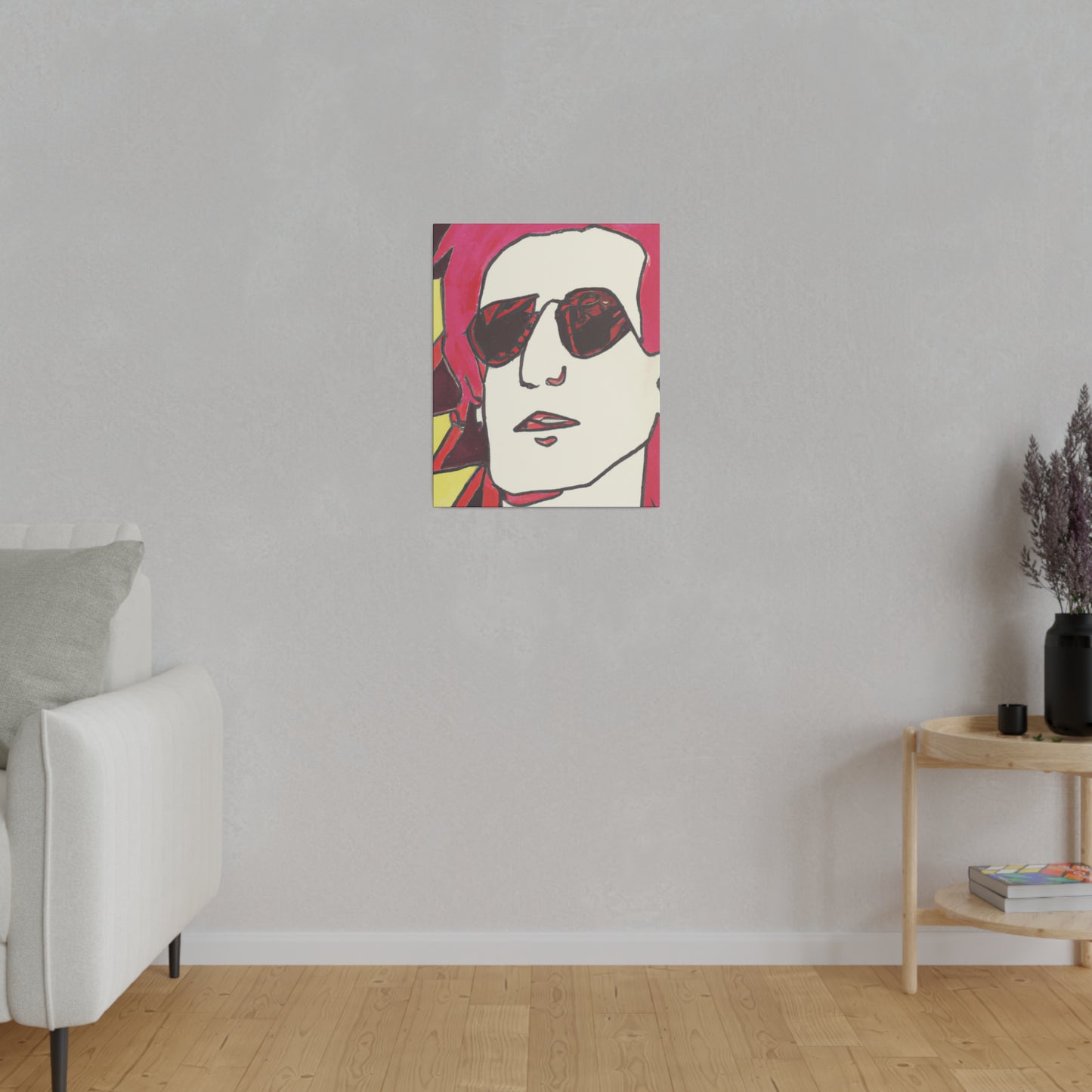 9247A - Rockstar Painting Print | Face | Abstract | Poster | Home Decor | Wall Art | Music Art | Canvas