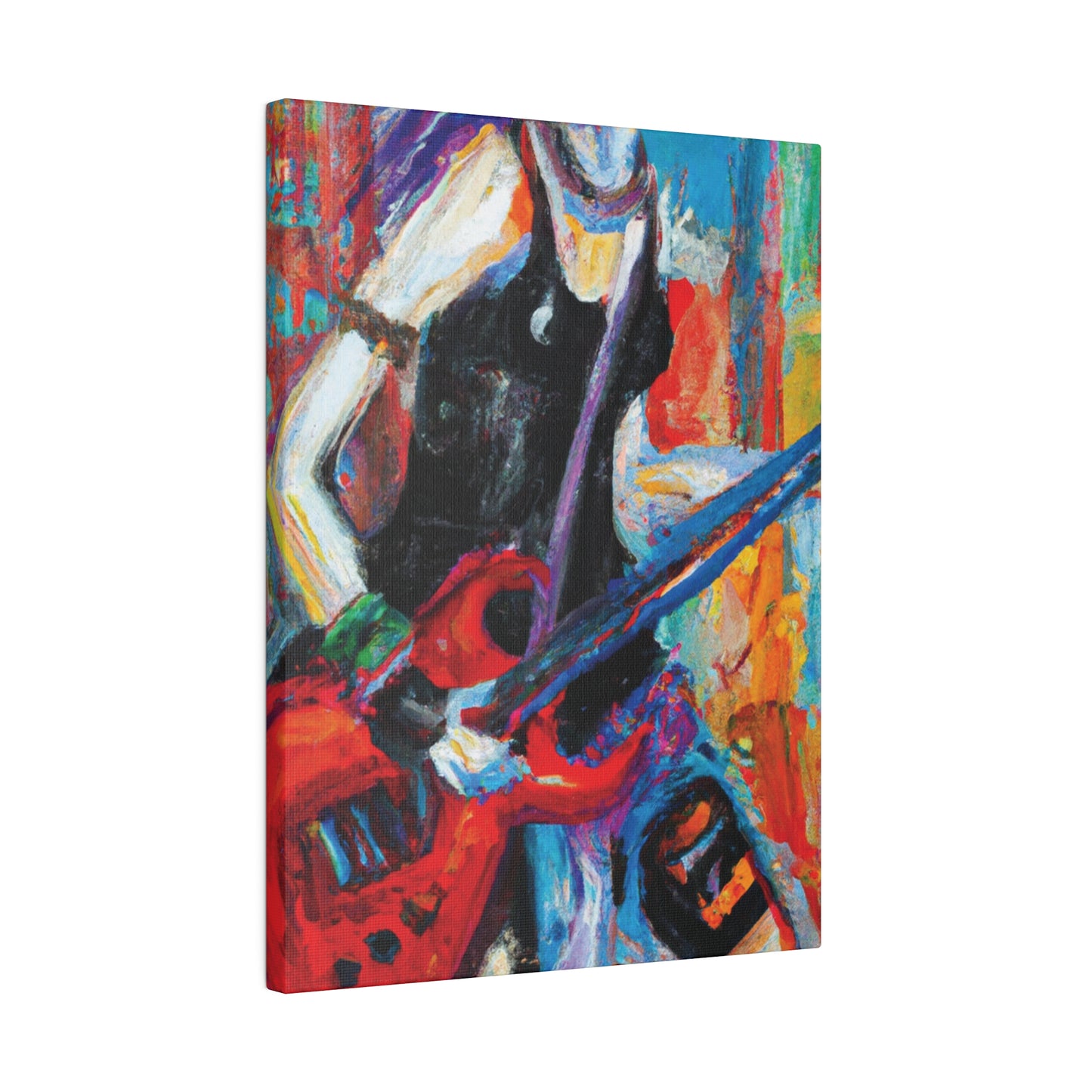 7384Q - Rockstar Oil Painting Style Print | Poster | Home Decor | Wall Art | Music Art | Canvas