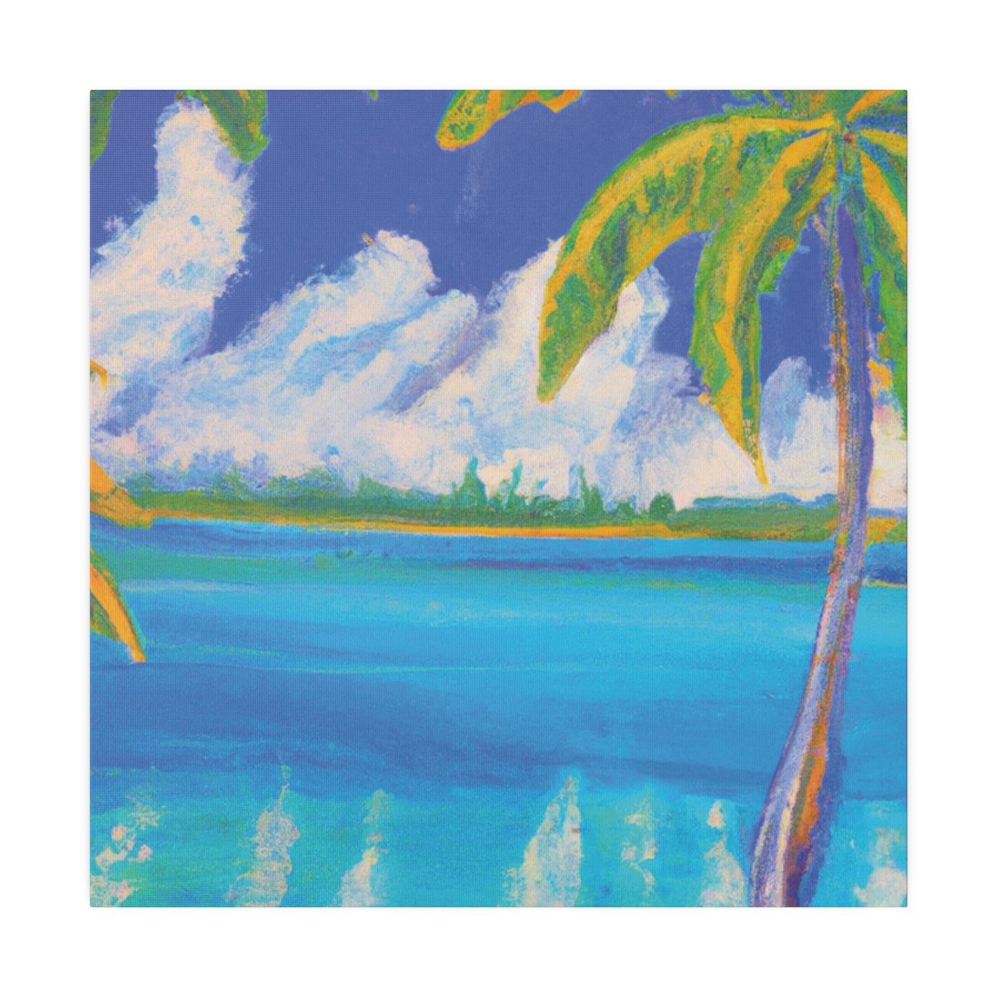 3054I - Bahamas Ocean Painting Print | Bahamas | Ocean | Beach | Poster | Home Decor | Wall Art | Canvas