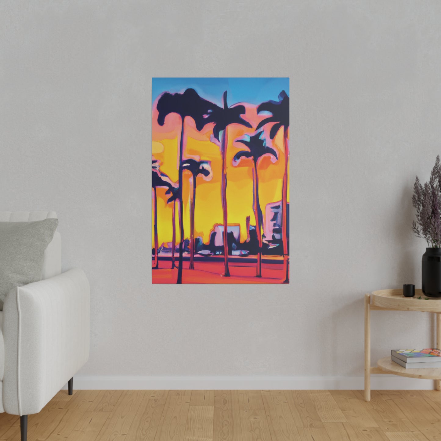 9692W - Miami Beach Sunset Painting Print | Miami | Beach | Sunset | Poster | Home Decor | Wall Art | Canvas