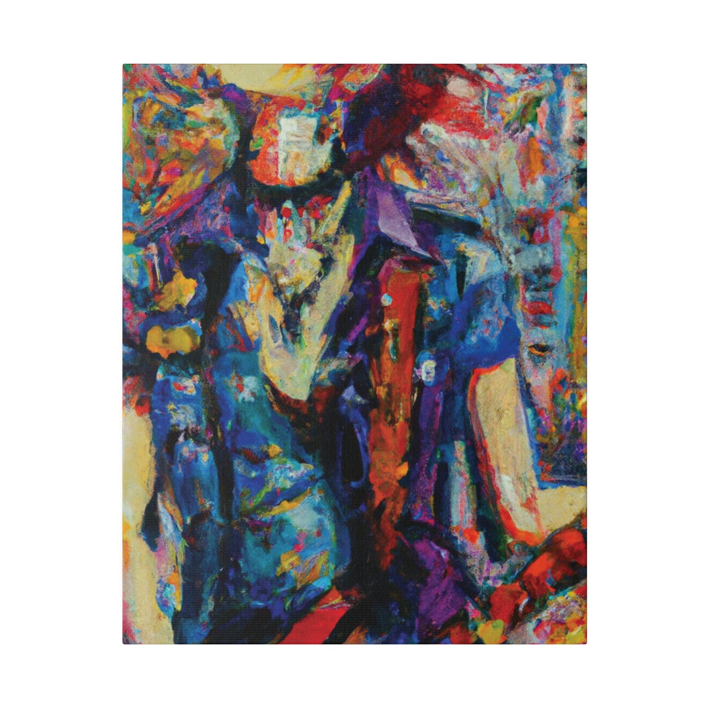 9667F - Rockstar Oil Painting Style Print | Poster | Home Decor | Wall Art | Music Art | Canvas