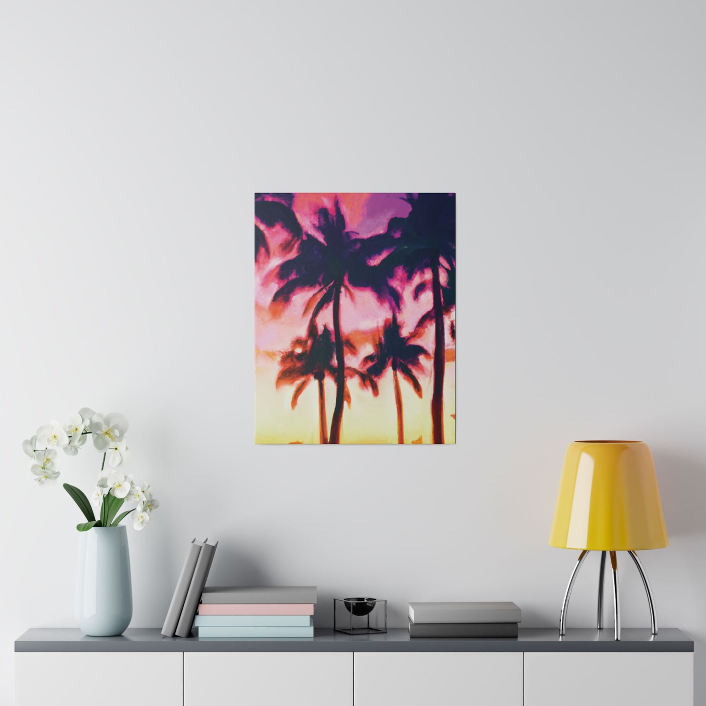 7266A - Miami Beach Sunset Painting Print | Miami | Beach | Sunset | Poster | Home Decor | Wall Art | Canvas