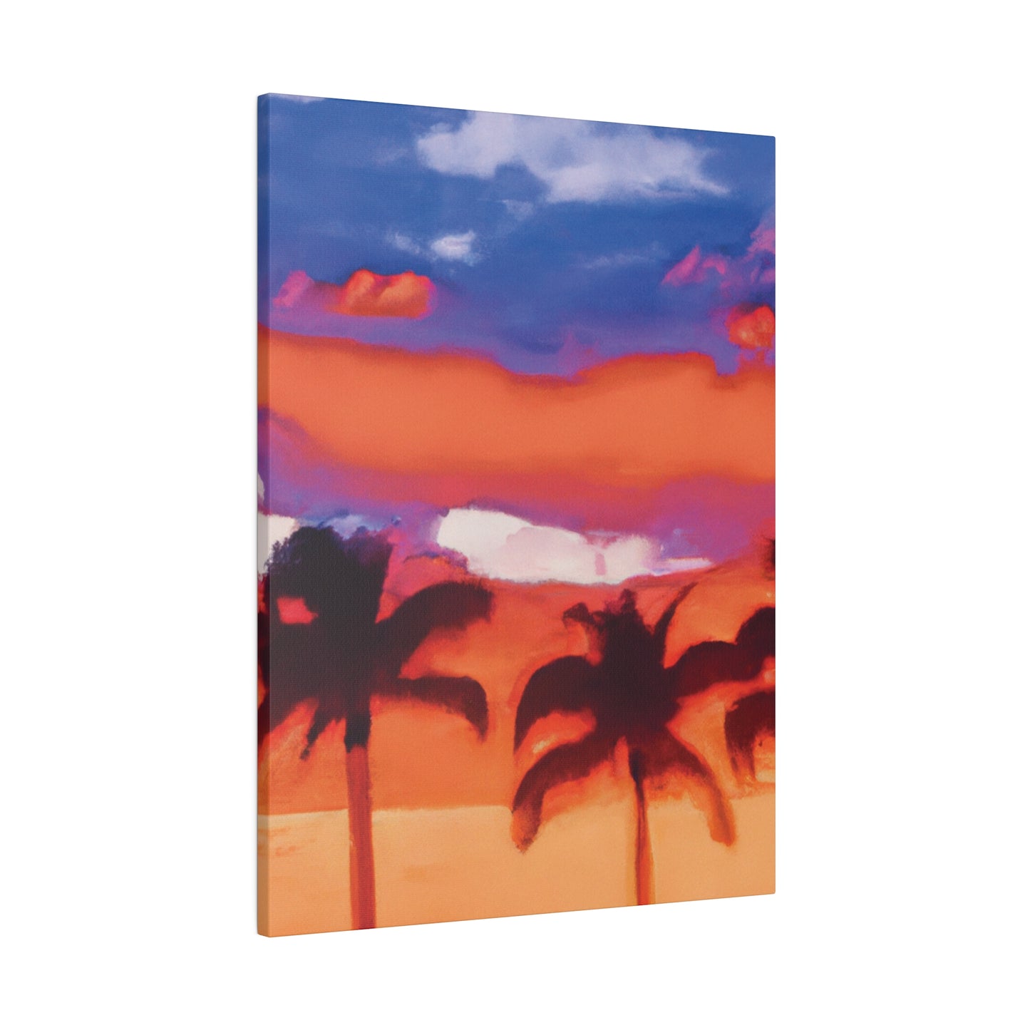 8546B - Miami Beach Sunset Painting Print | Miami | Beach | Sunset | Poster | Home Decor | Wall Art | Canvas