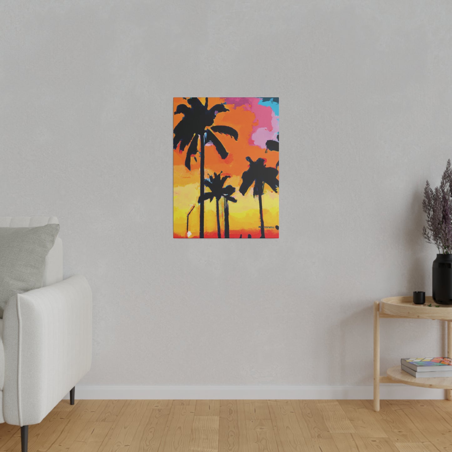 2956A - Miami Beach Sunset Painting Print | Miami | Beach | Sunset | Poster | Home Decor | Wall Art | Canvas