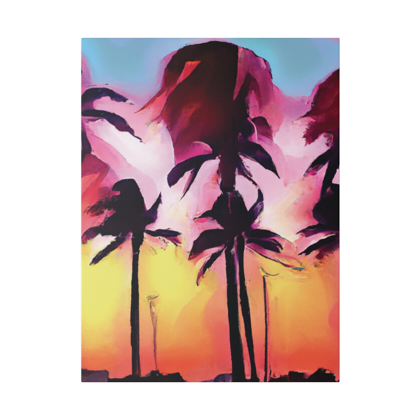 4536X - Miami Beach Sunset Painting Print | Miami | Beach | Sunset | Poster | Home Decor | Wall Art | Canvas