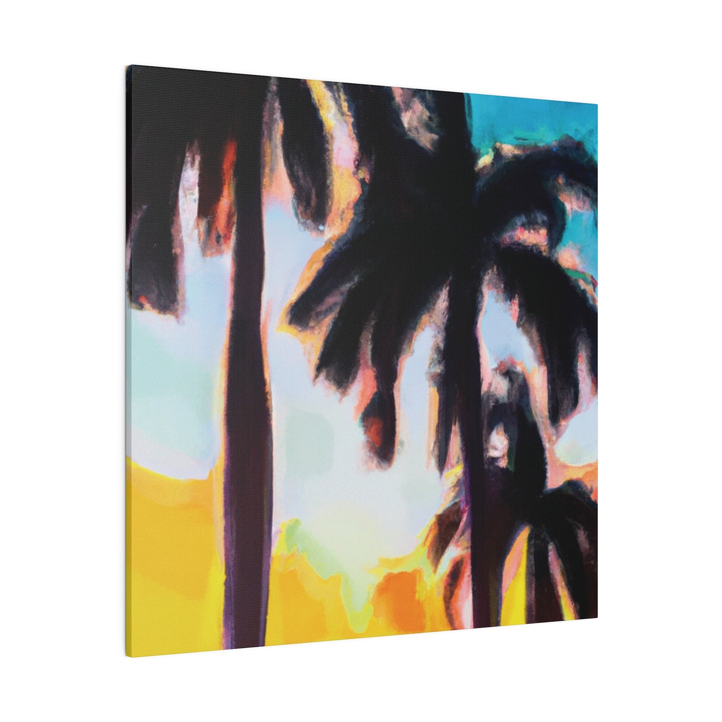 5485W - Miami Beach Sunset Painting Print | Miami | Beach | Sunset | Poster | Home Decor | Wall Art | Canvas