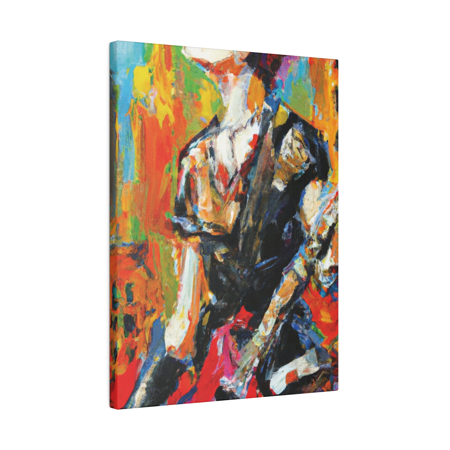 5867V - Rockstar Oil Painting Style Print | Poster | Home Decor | Wall Art | Music Art | Canvas