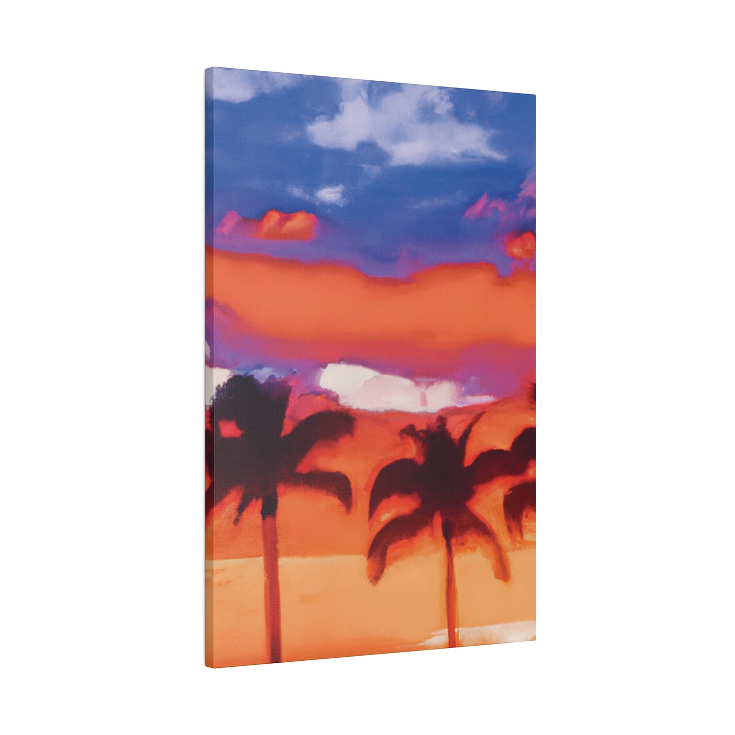 8546B - Miami Beach Sunset Painting Print | Miami | Beach | Sunset | Poster | Home Decor | Wall Art | Canvas